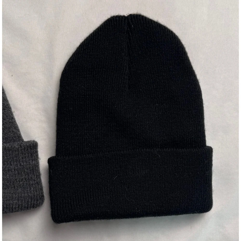 Carhartt Infant Toddler Beanie Hat Bundle 2 Pack Black Charcoal Grey AH8905